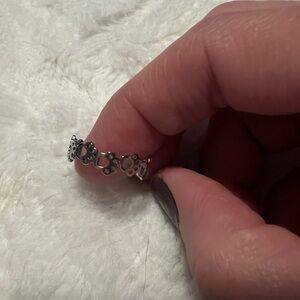 Silver Paw Print Ring
